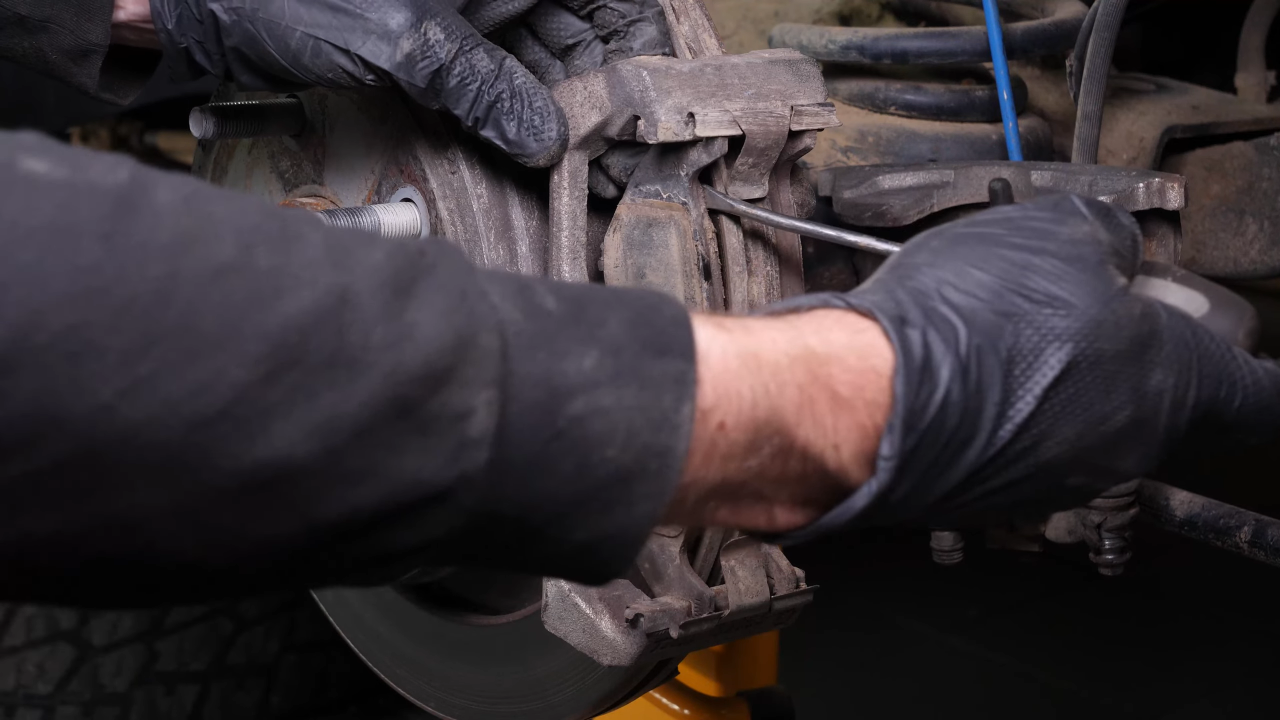 Remove the brake pads
