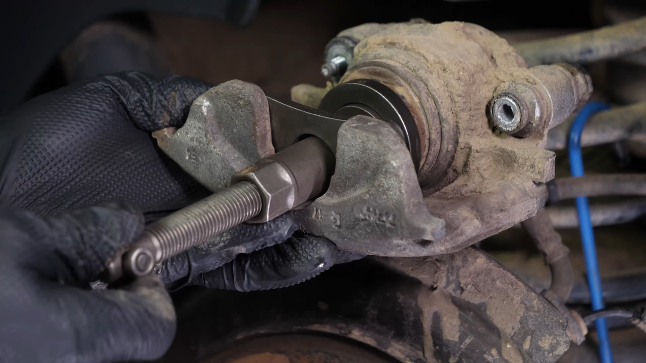 Push the piston in
