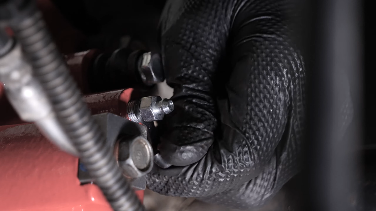 Bleed the brake fluid system