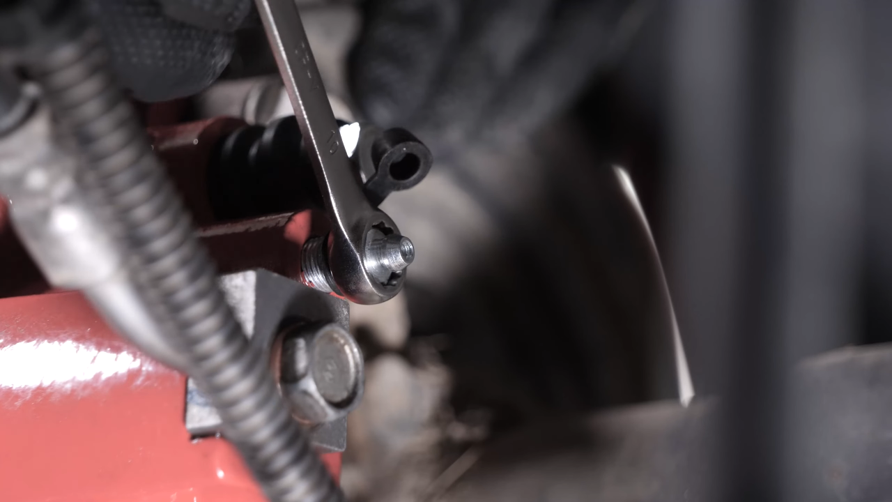Bleed the brake fluid system