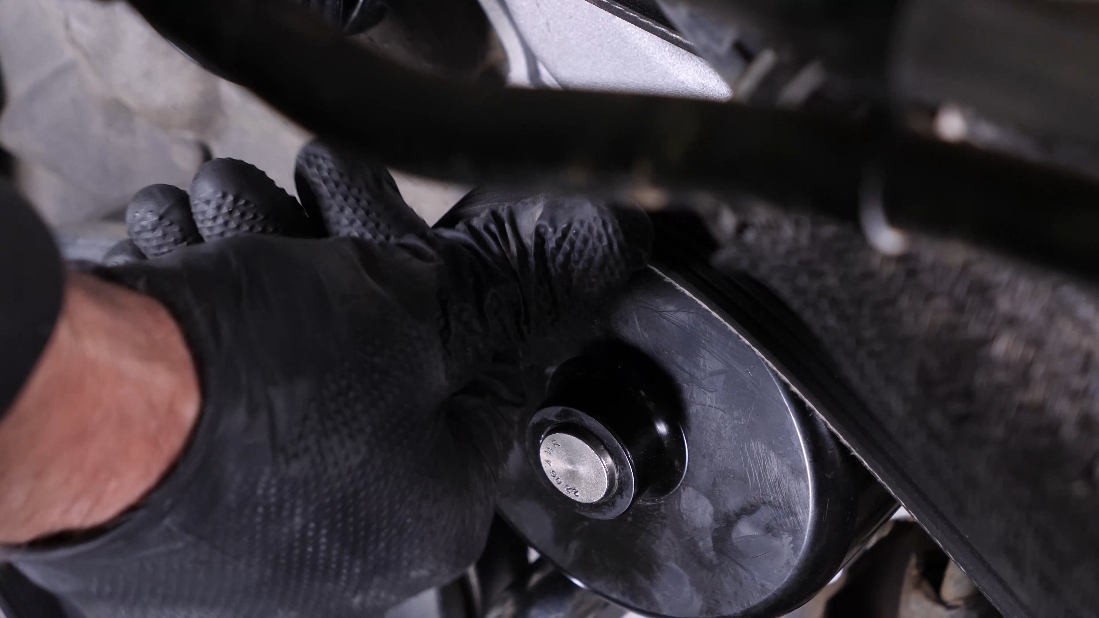 Put the serpentine belt back  