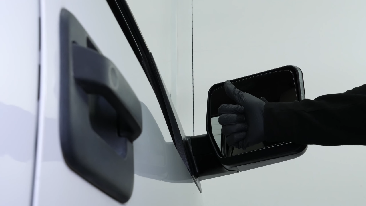 Put the door trim back