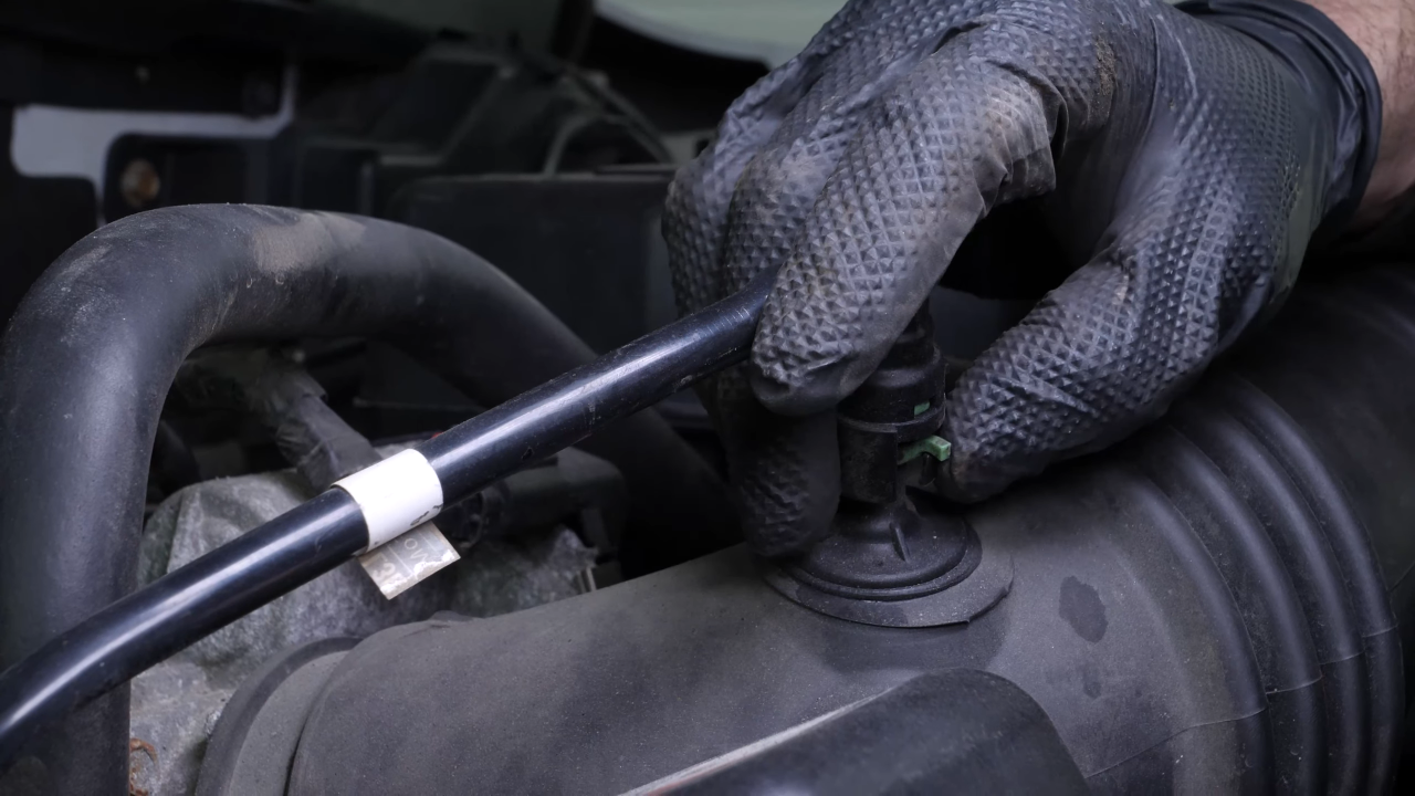 Remove the air intake hose