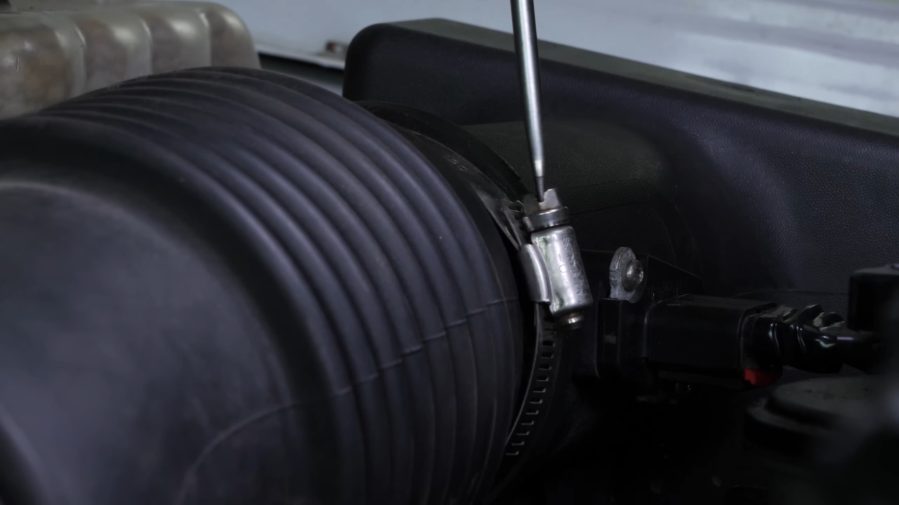 Remove the air intake hose