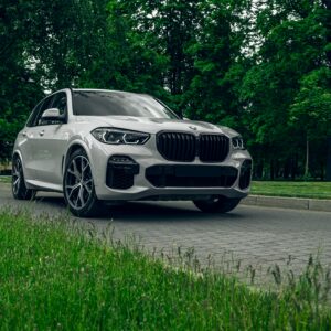 bmw x5 in a countryside