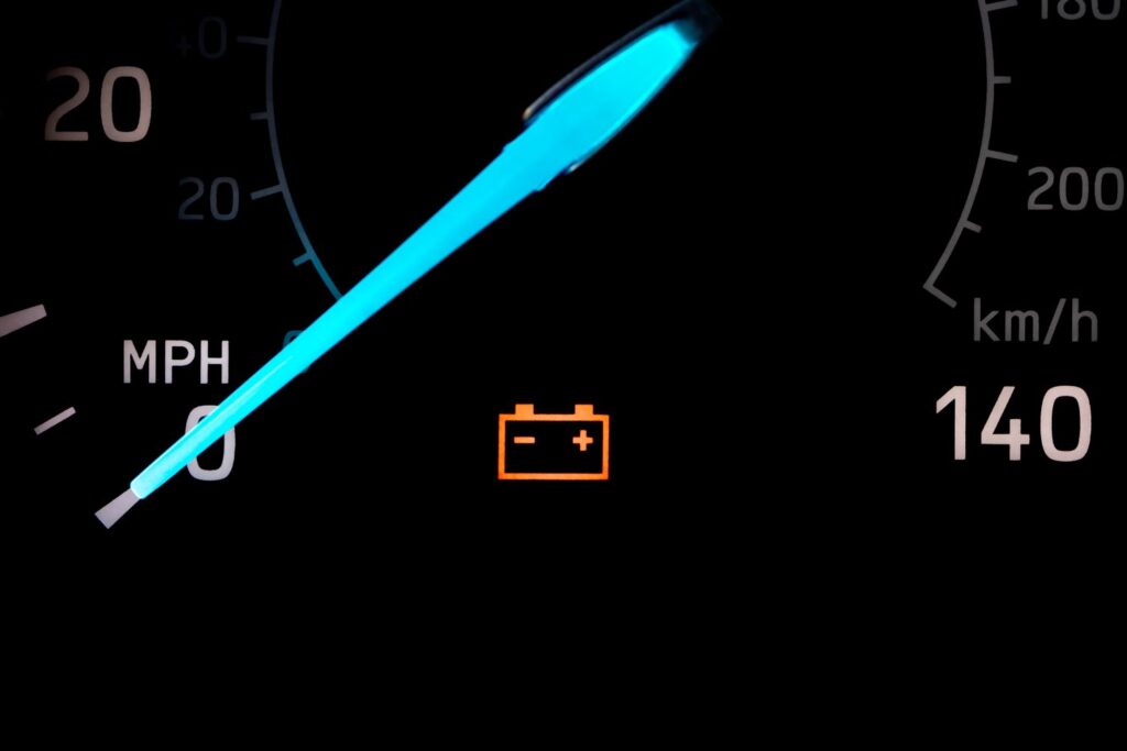 illuminated Battery warning Light