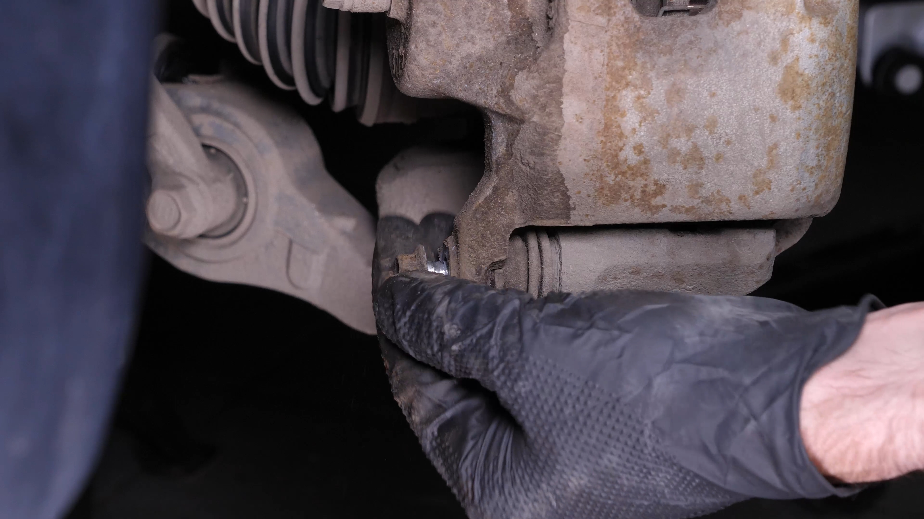 Remove the  brake caliper