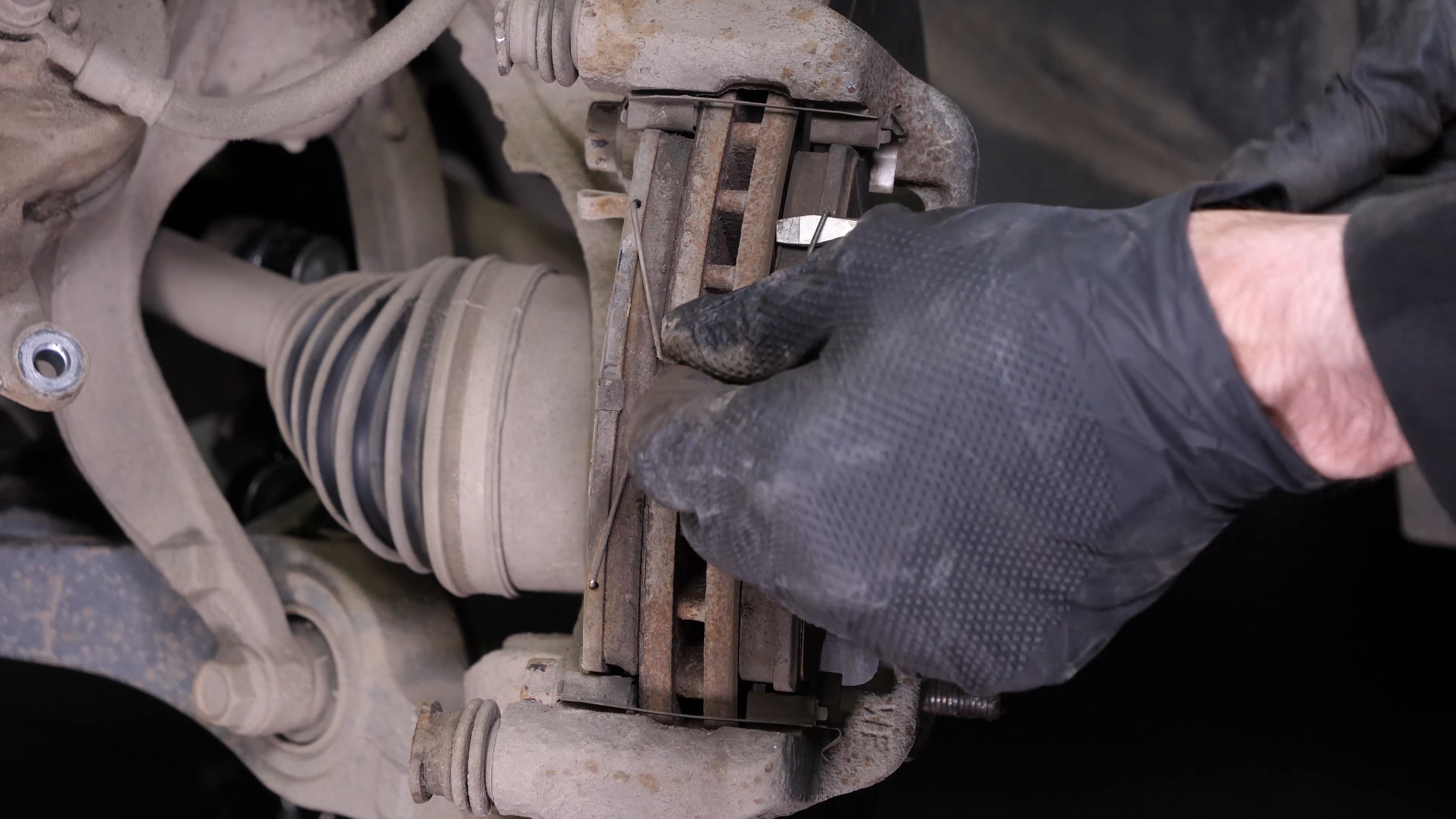 Remove the brake pads