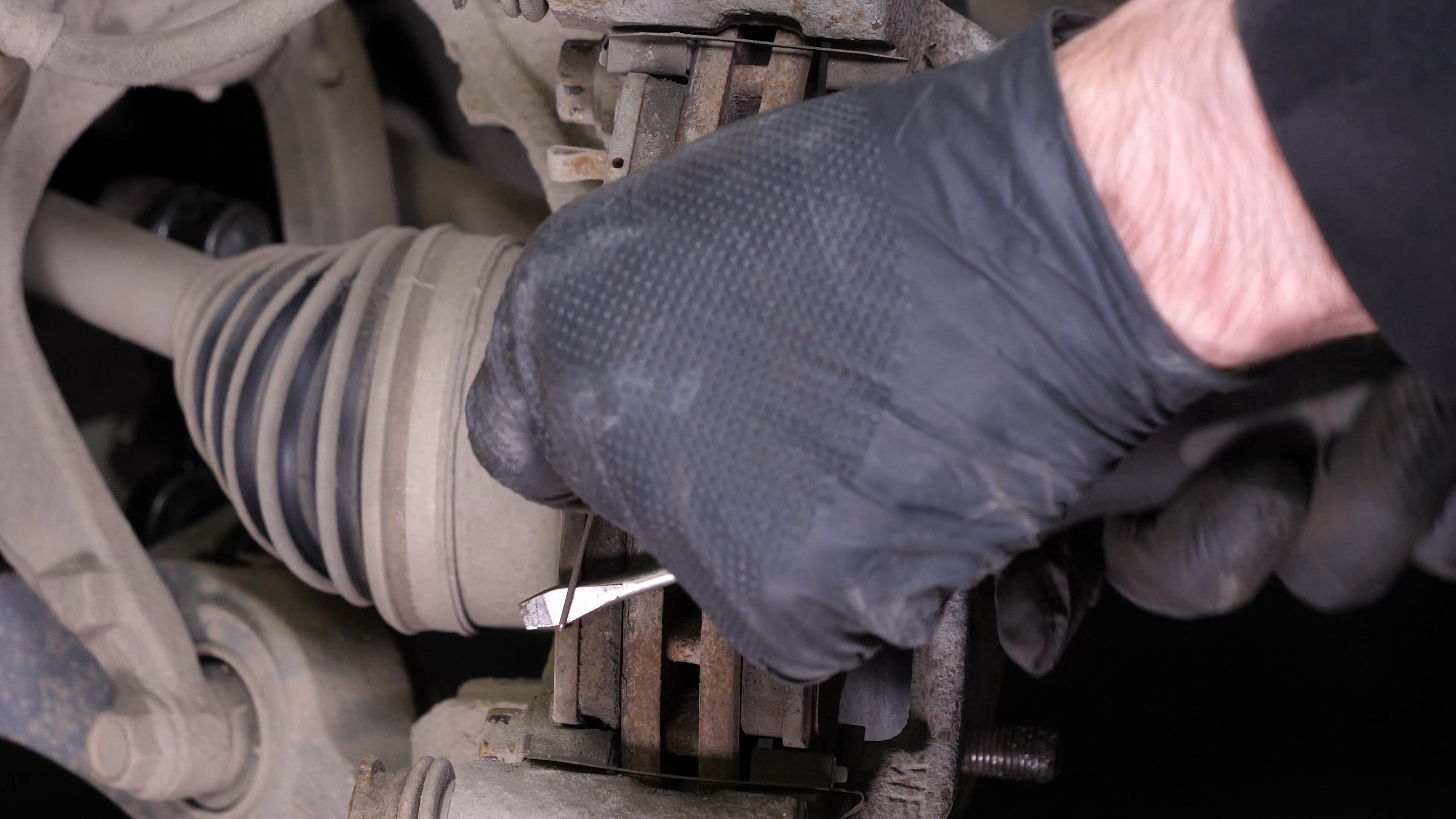Remove the brake pads