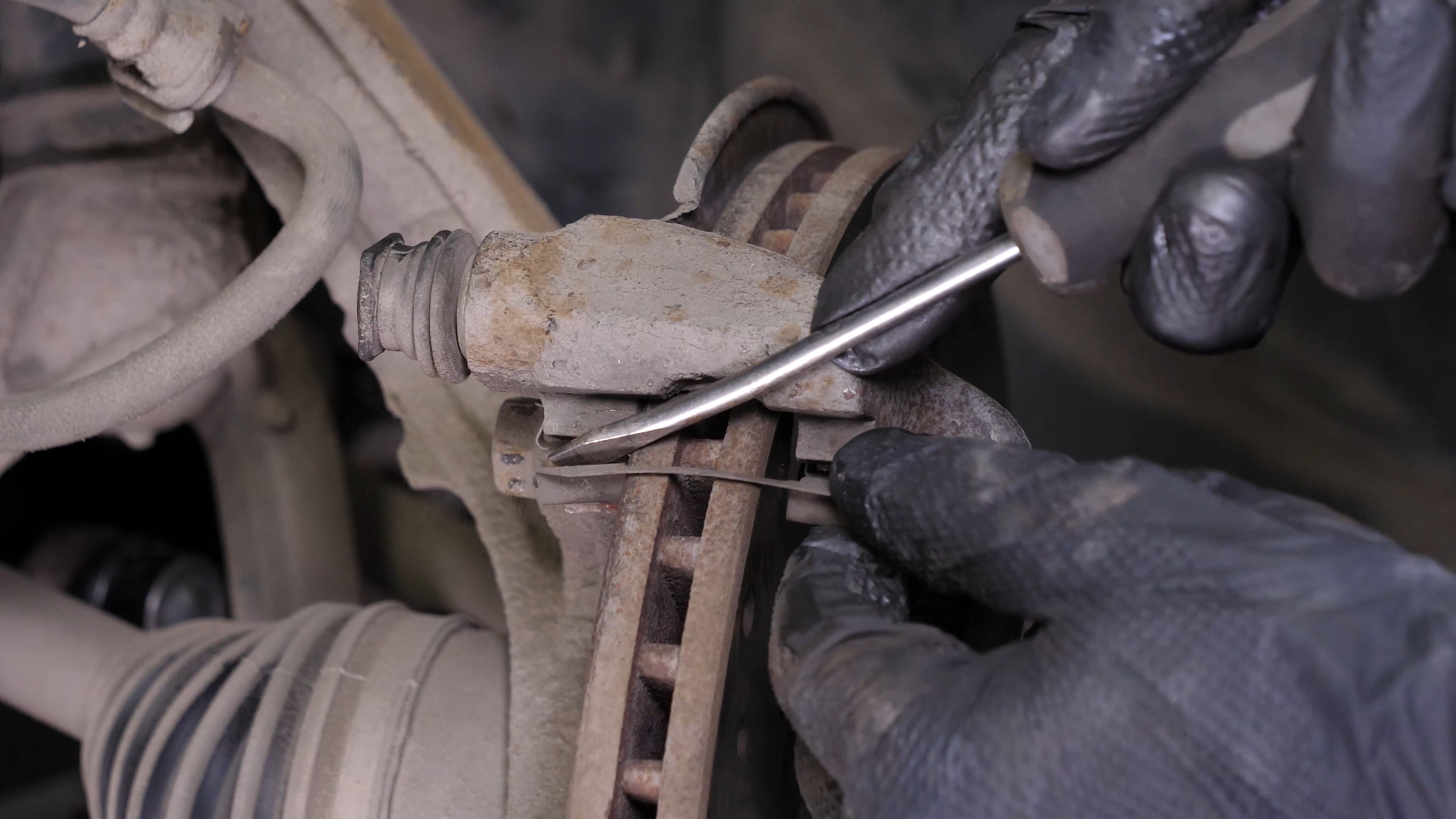 Remove the brake pads