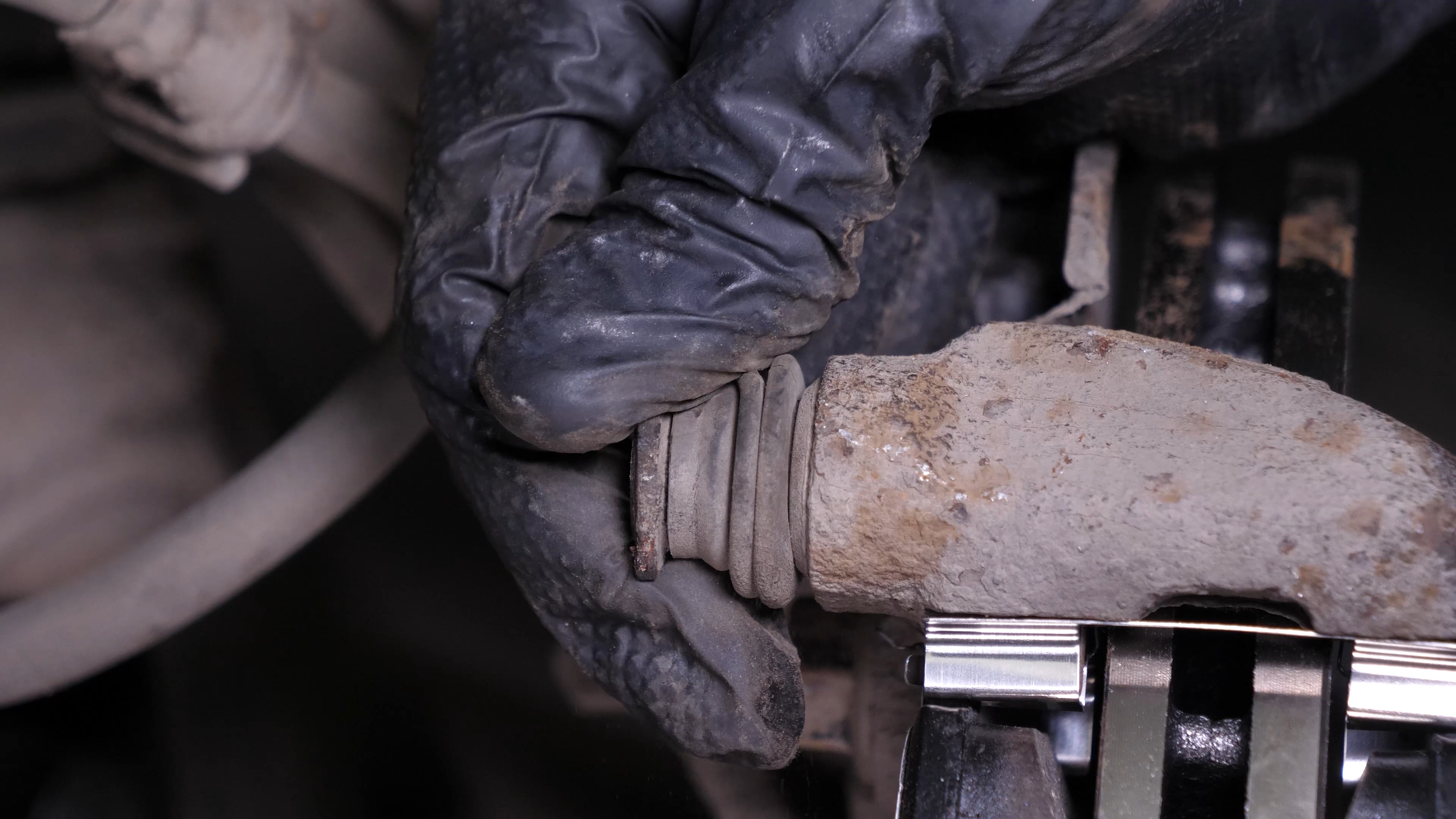 Place the new brake pads