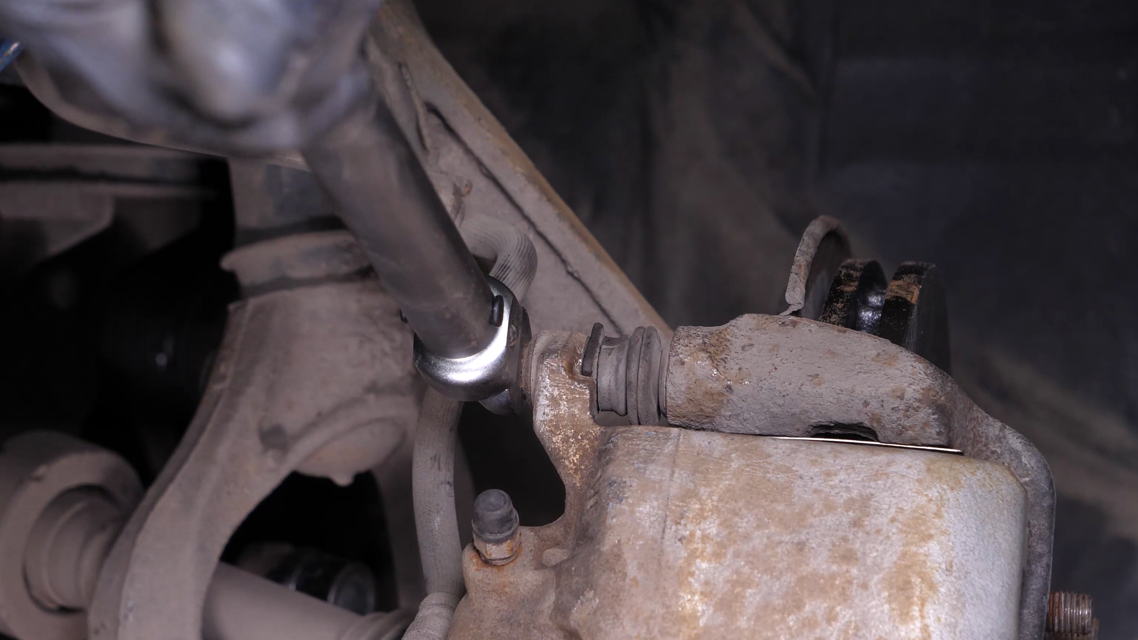 Put the brake caliper back