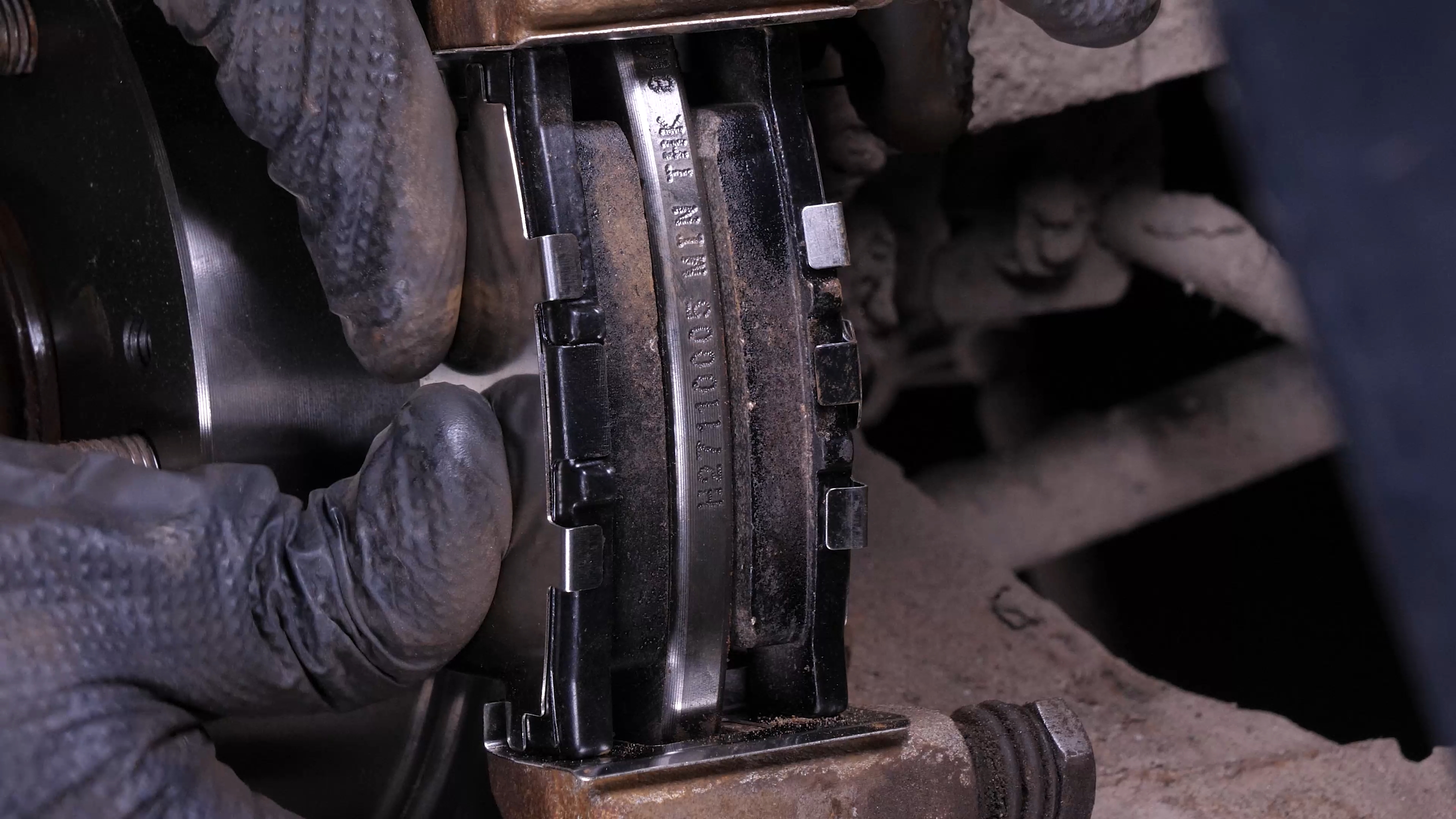 Place the new brake pads
