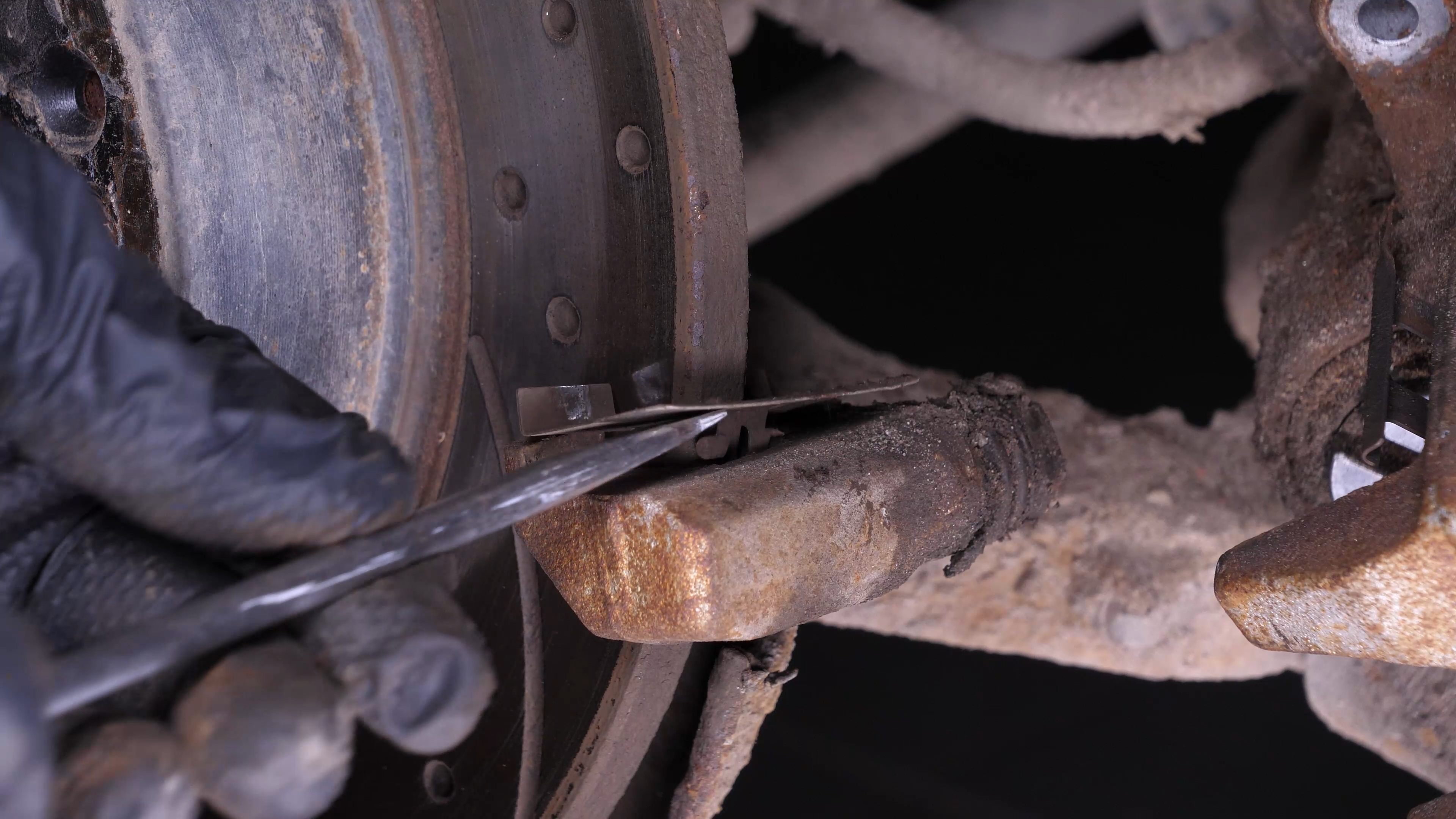 Remove the brake pads
