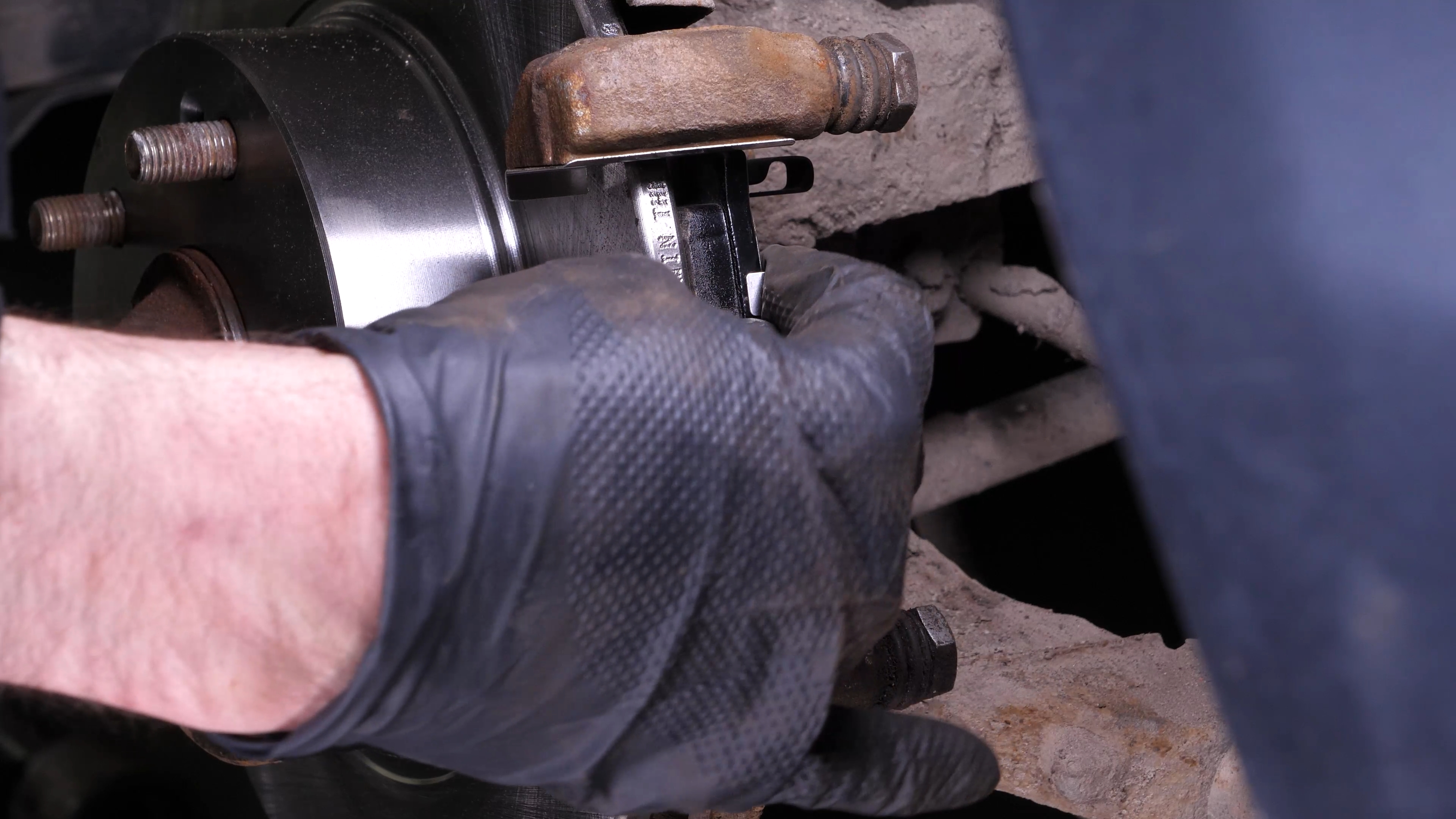 Place the new brake pads
