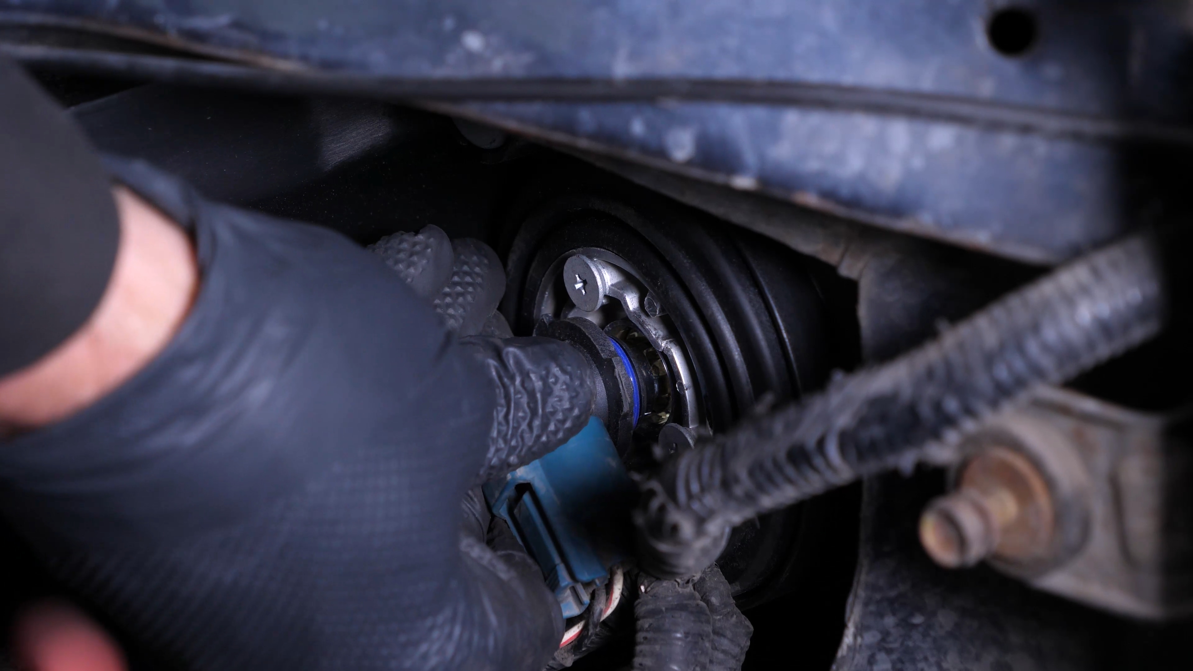 Replace the high beam bulb