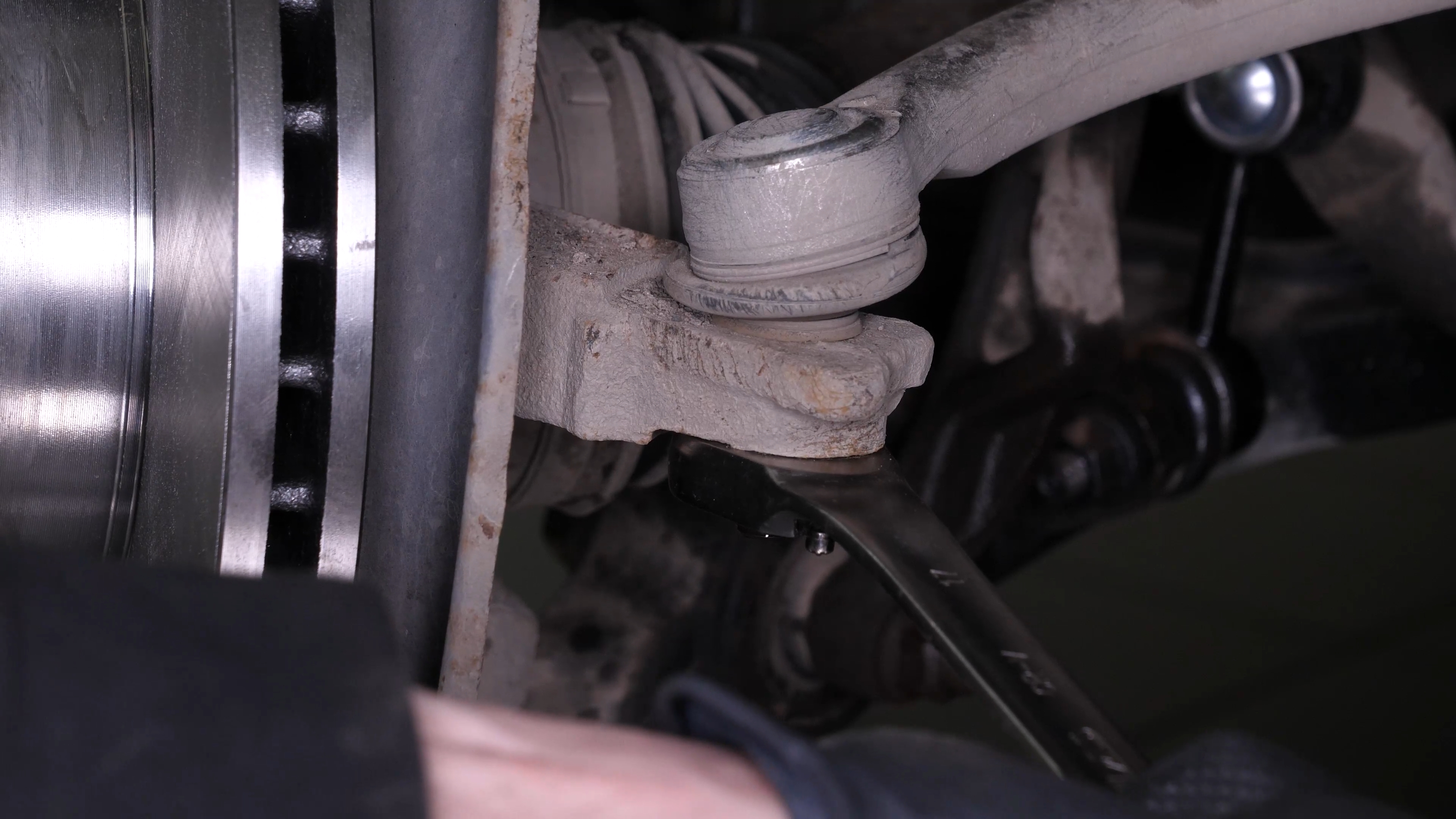 Loosen the holding nut
