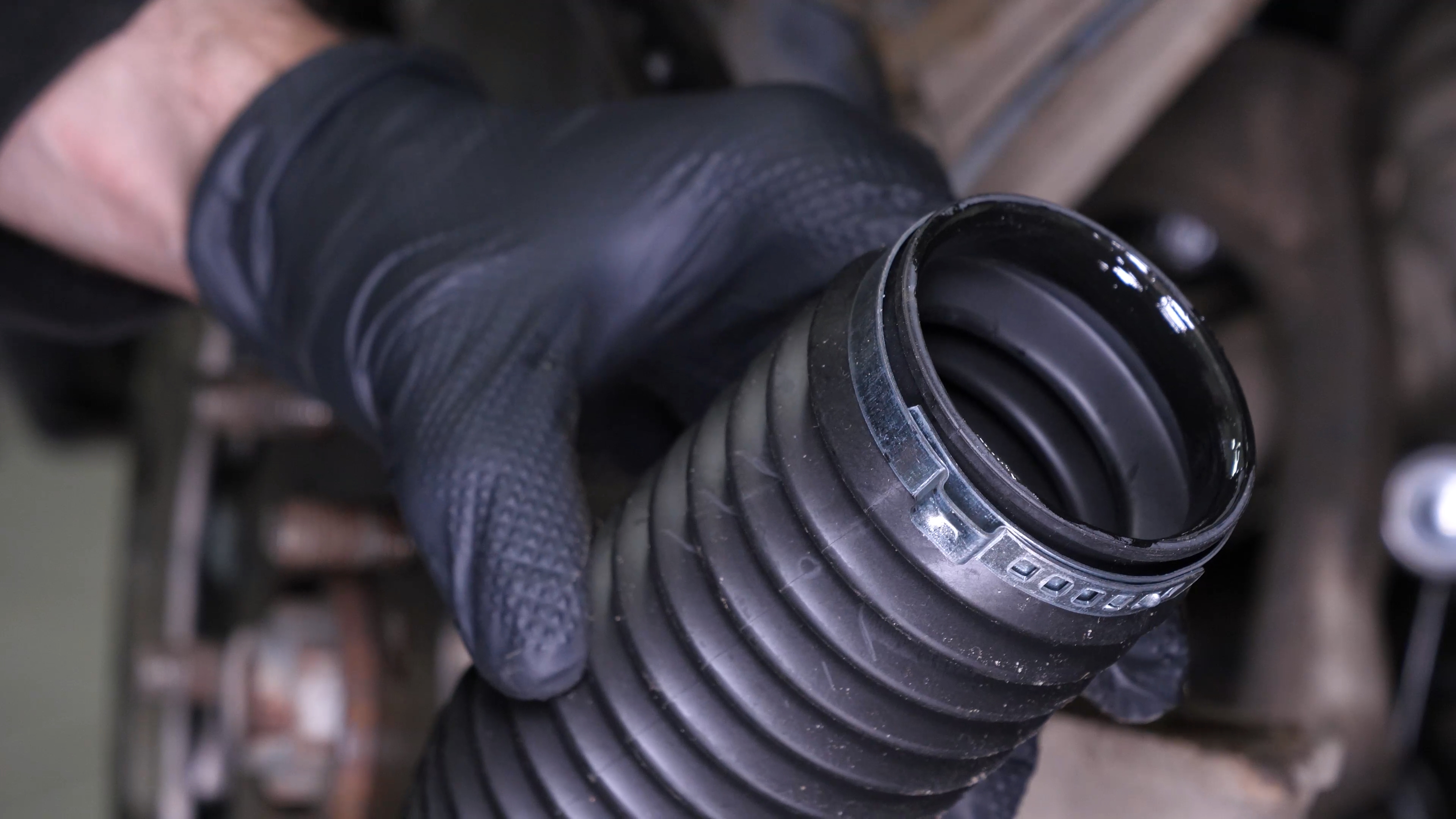 Install the protective sleeve