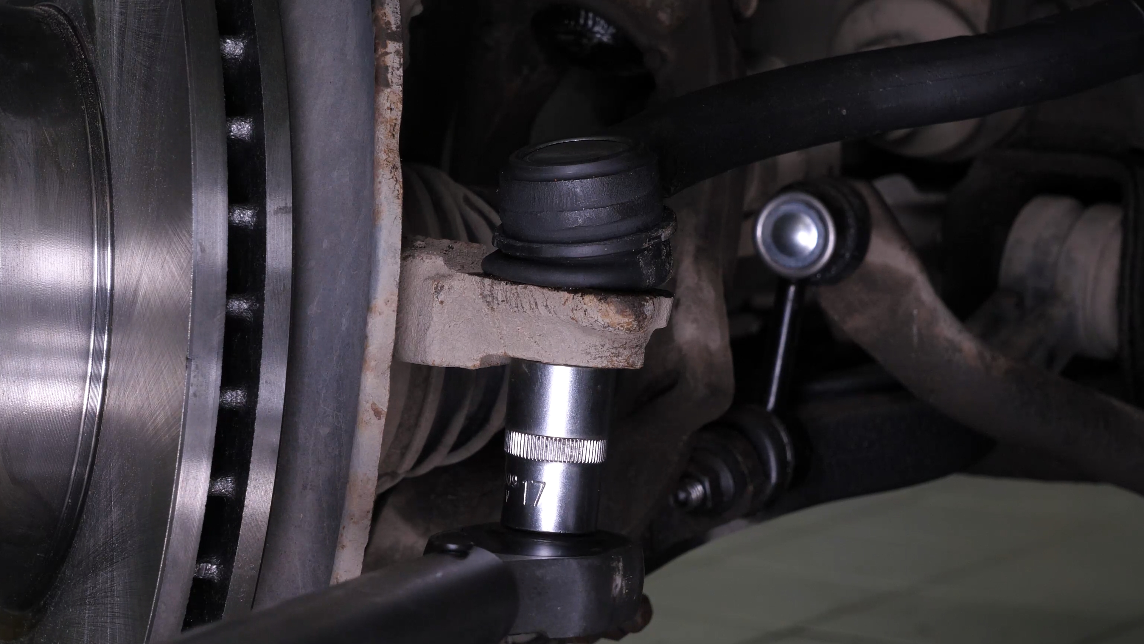 Put the outer tie rod back