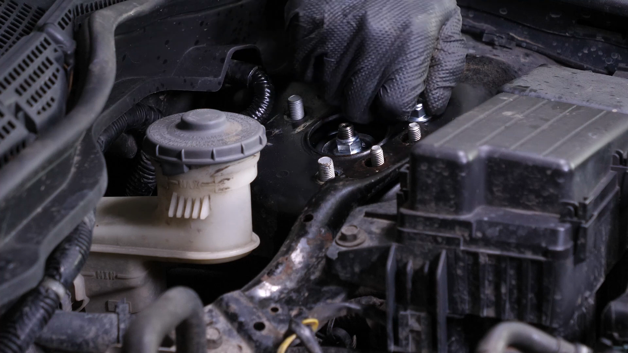 Install the new strut