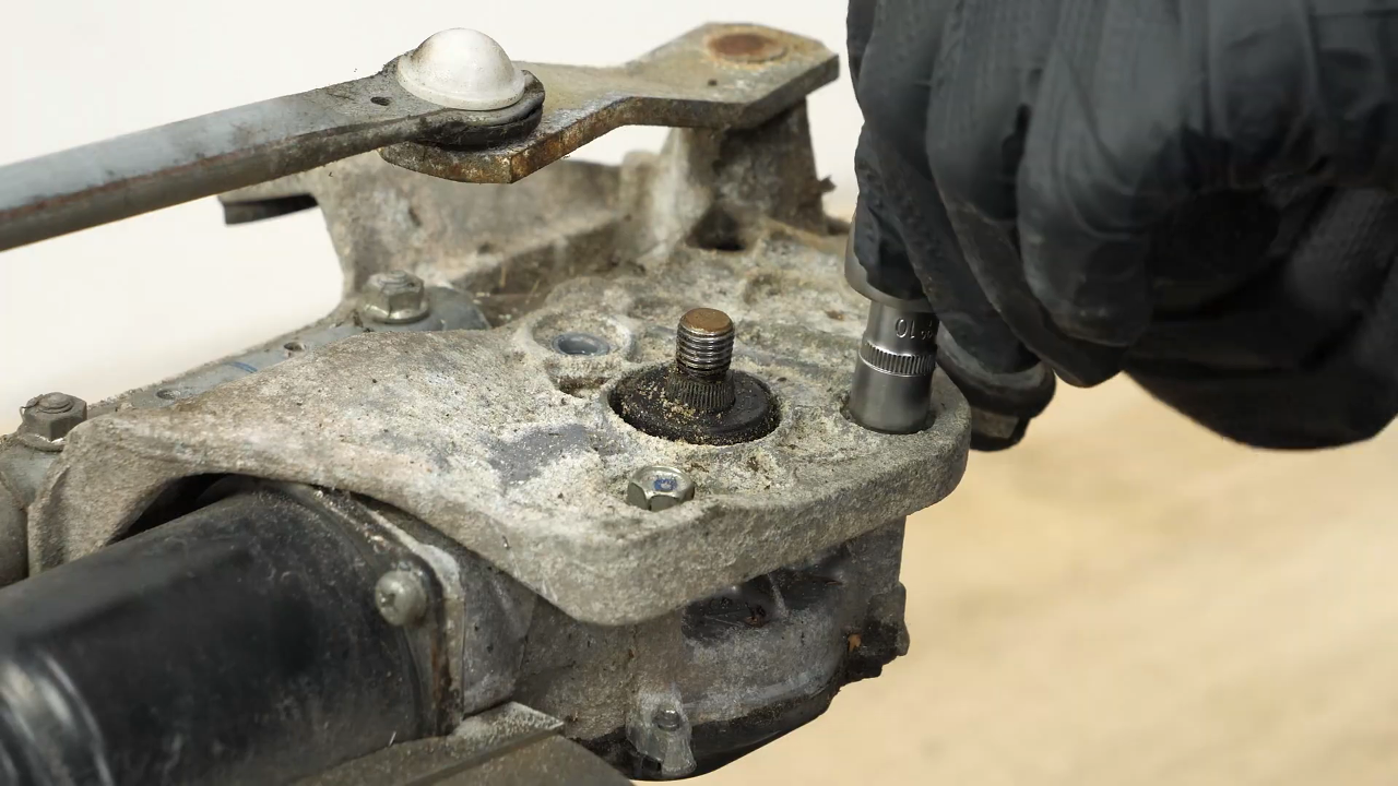 Remove the wiper motor