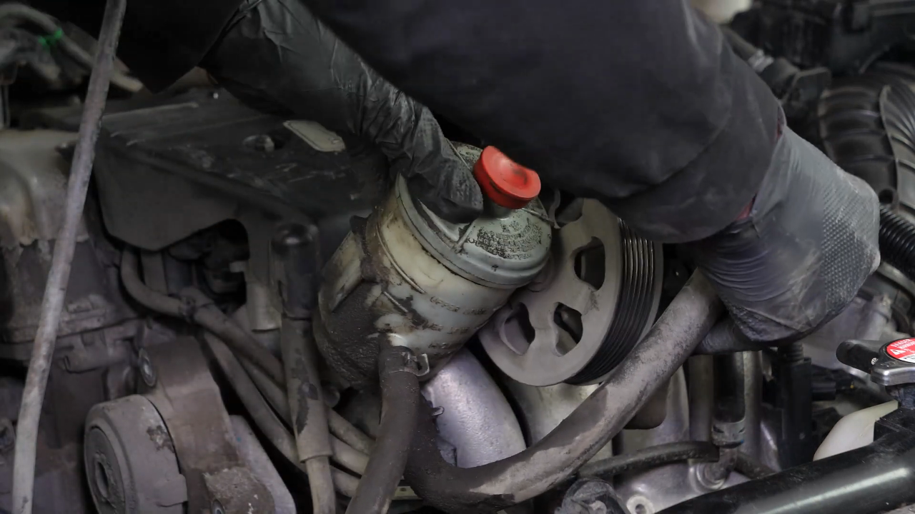 Remove the tensioner pulley