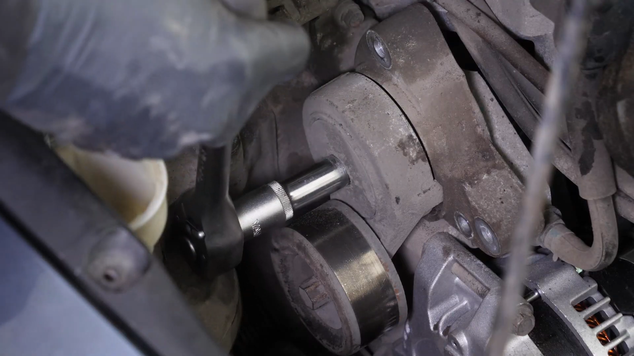 Remove the tensioner pulley