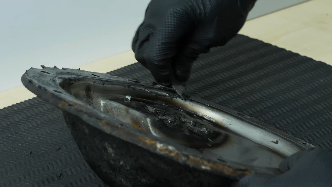 Clean the differential surface