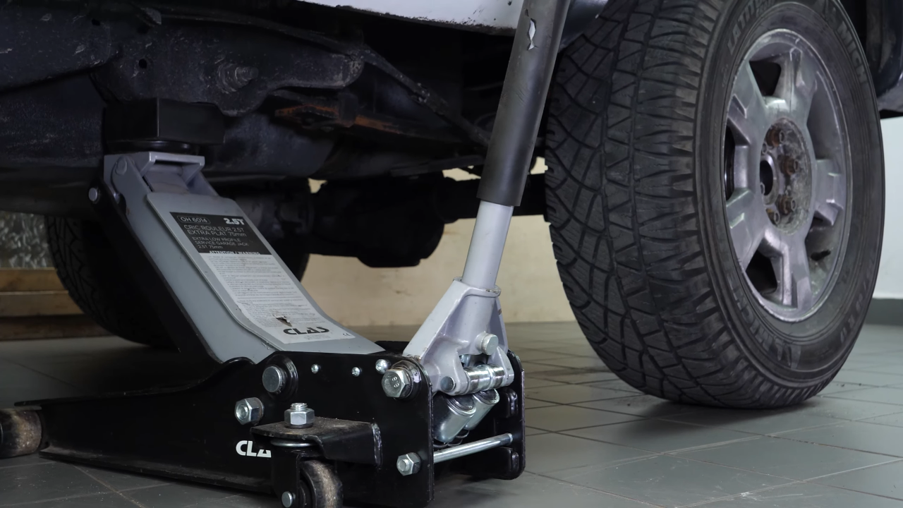 Put the vehicle back on the ground