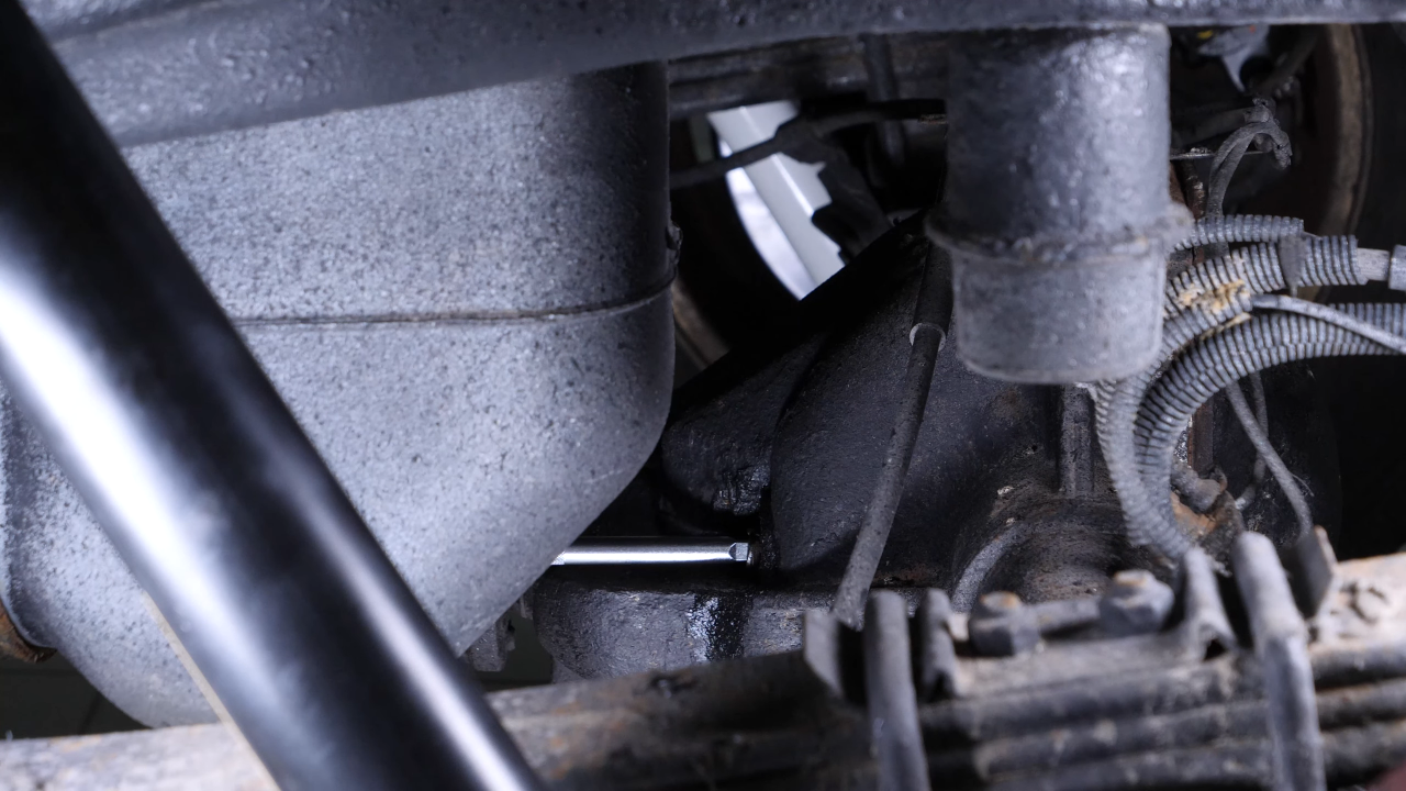 Put the vehicle back on the ground