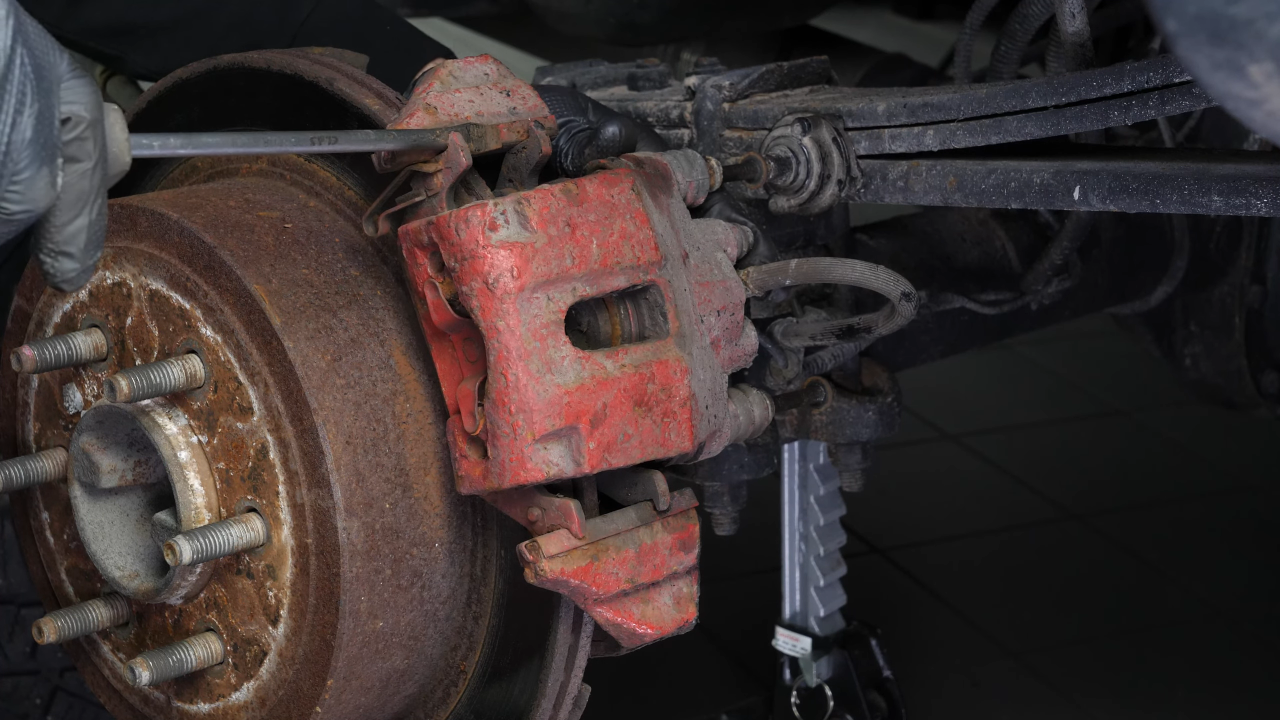 Remove the caliper