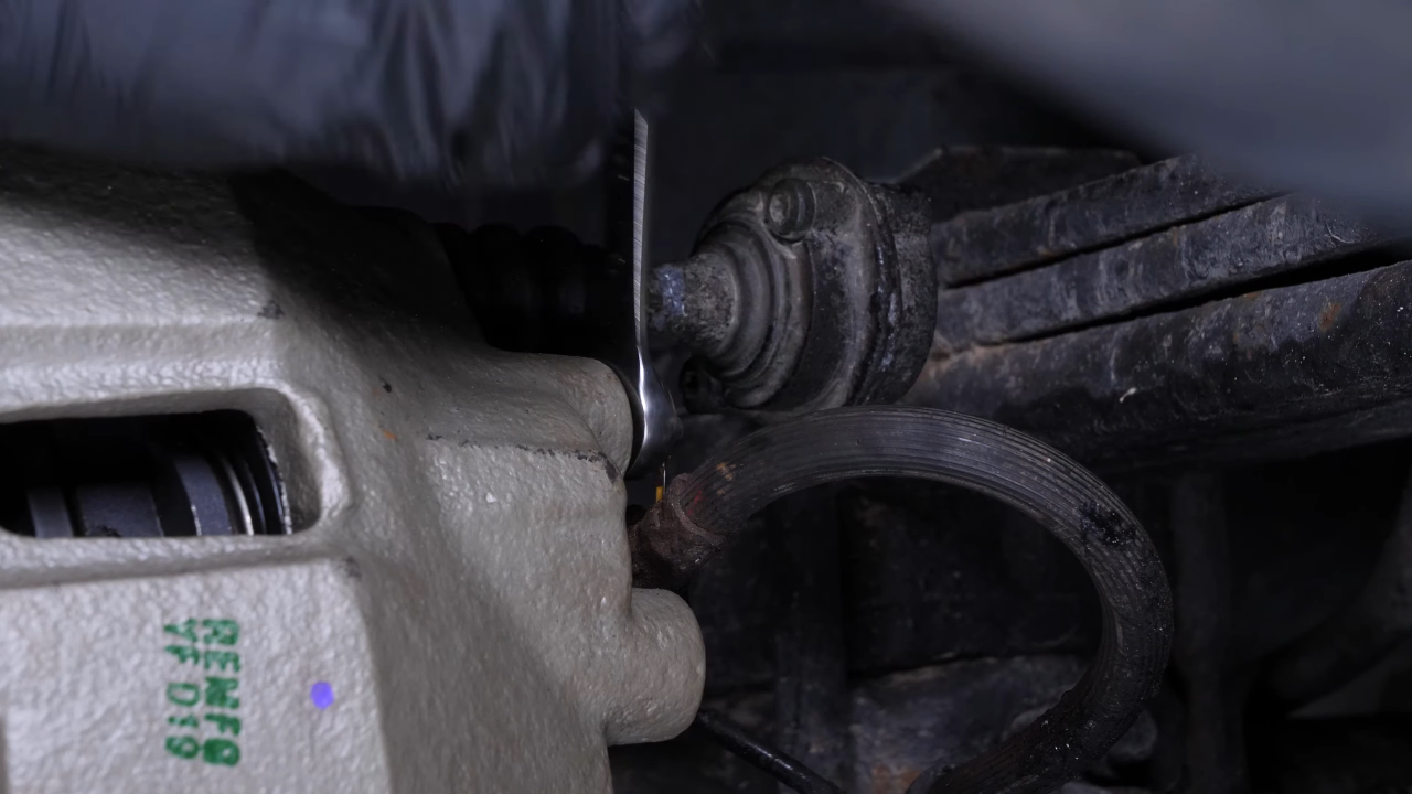 Bleed the brake fluid system