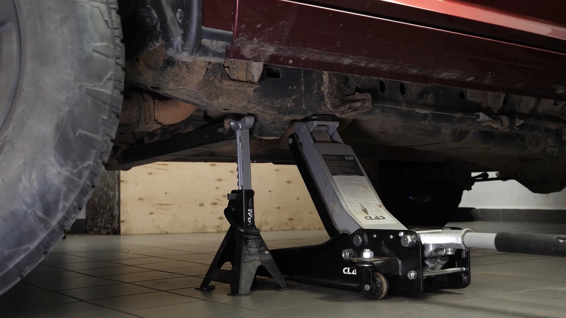 Put the vehicle back on the ground