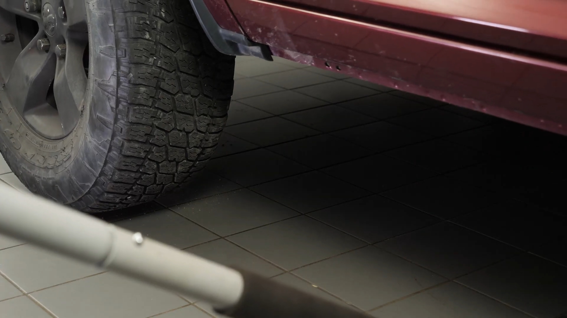 Put the vehicle back on the ground