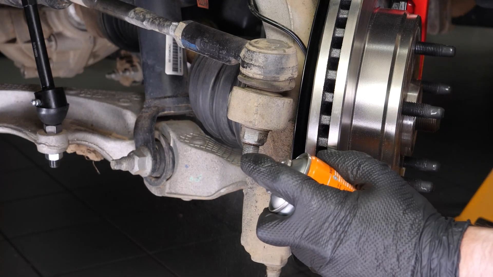 Loosen the locknut
