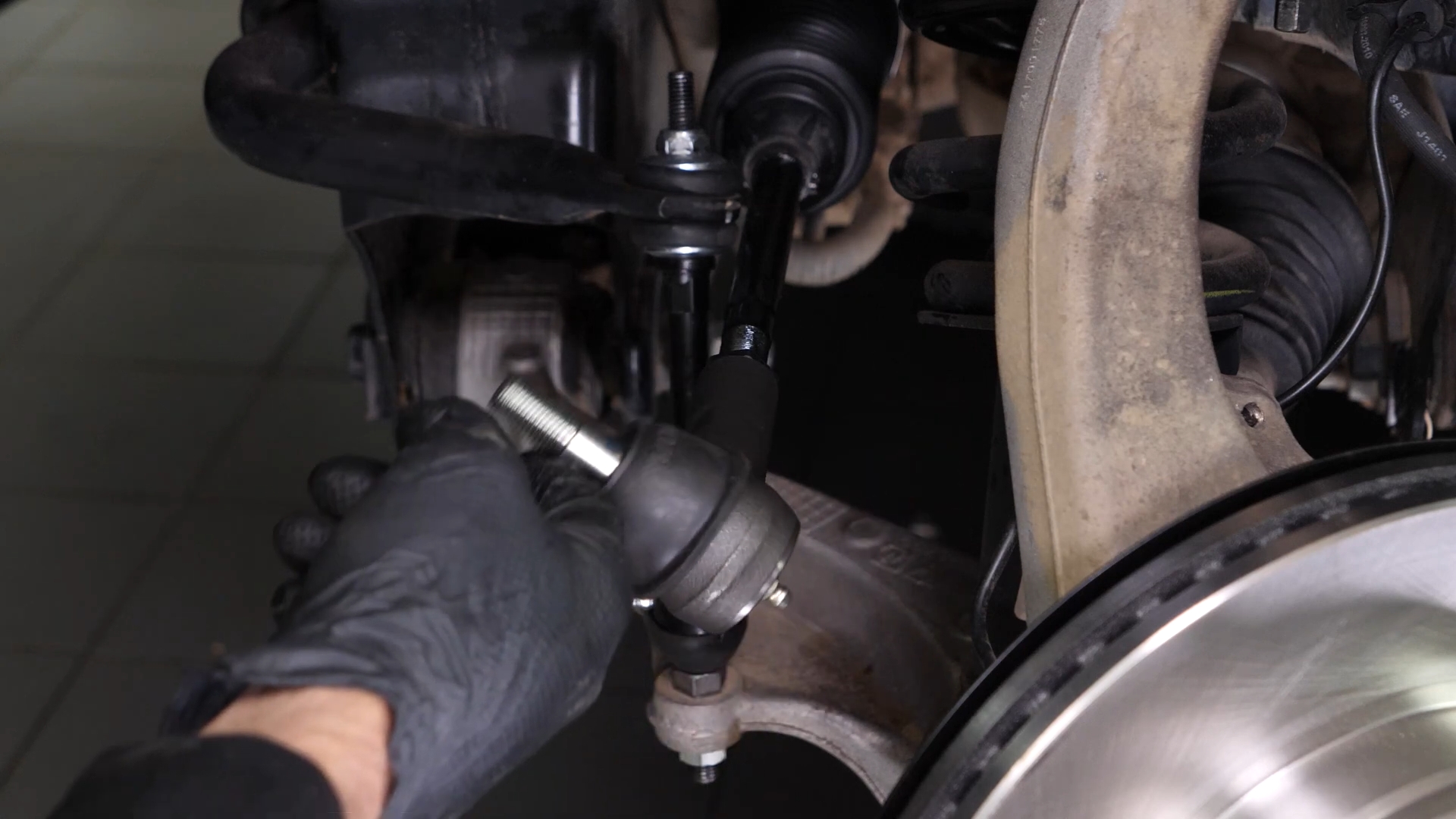 Install the new outer tie rod