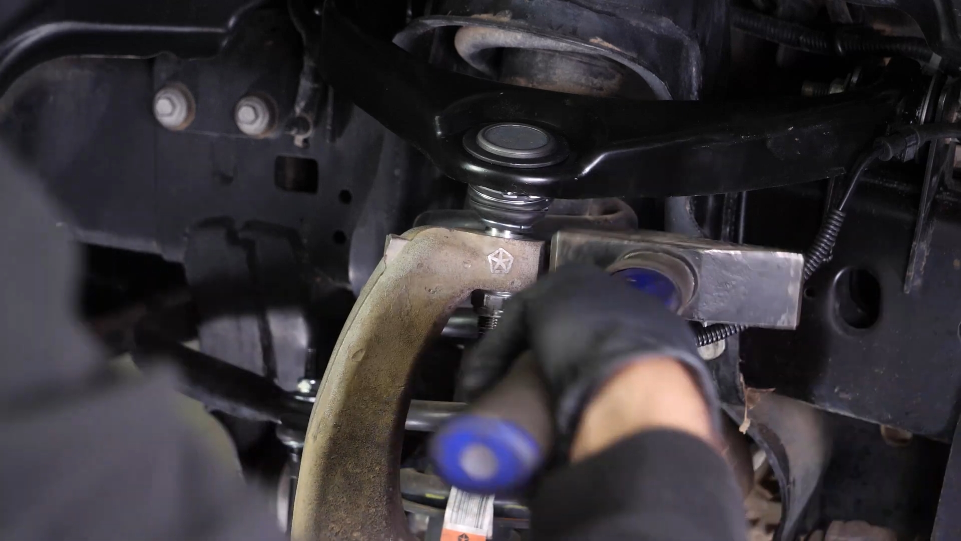 Remove the control arm ball joint