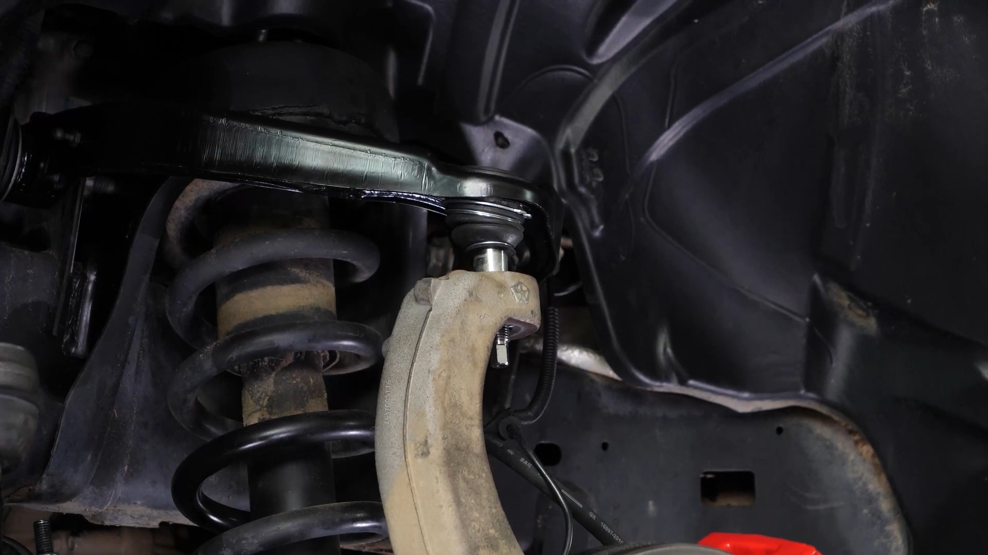 Remove the control arm ball joint