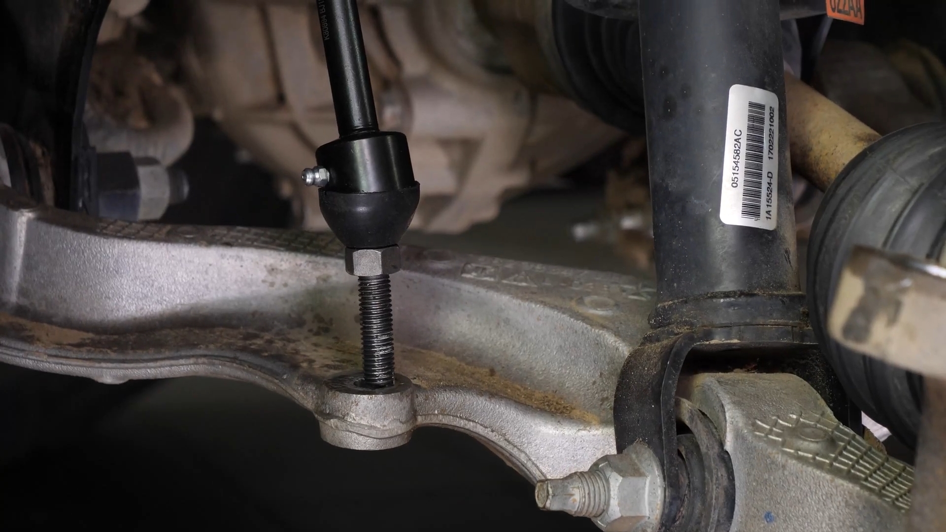 Remove the control arm ball joint