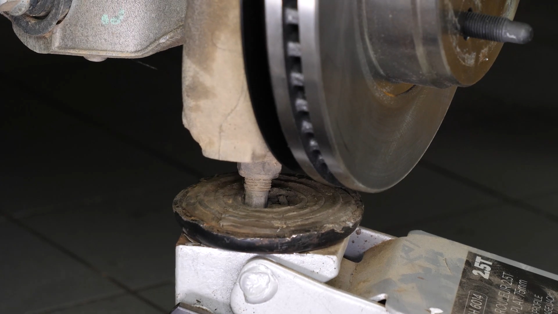 Remove the control arm ball joint