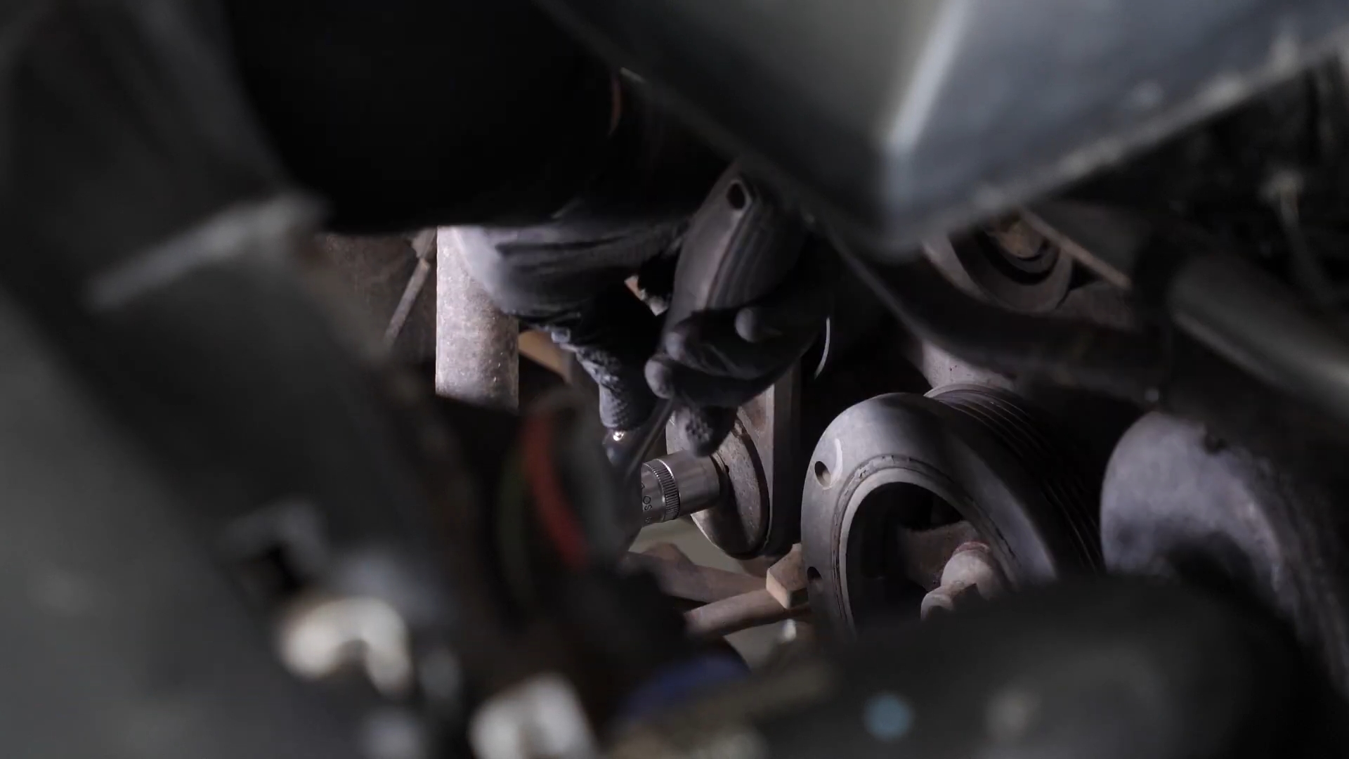 Remove the tensioner pulley