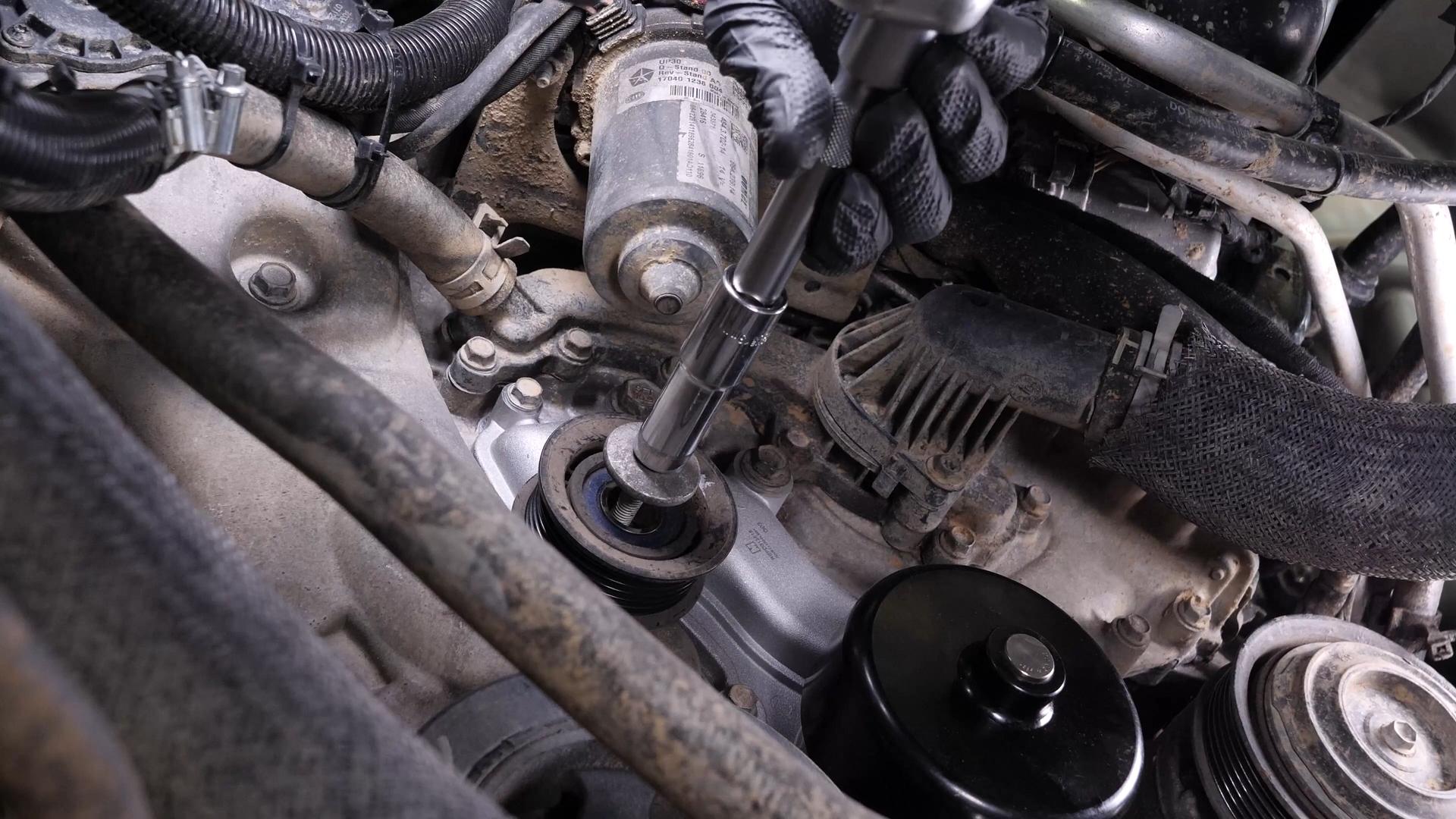Remove the idler pulley