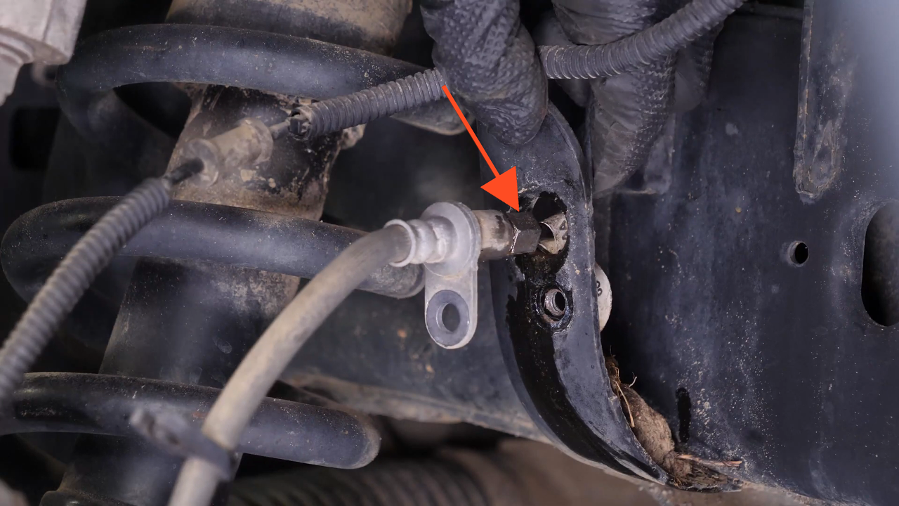 Remove the brake hose