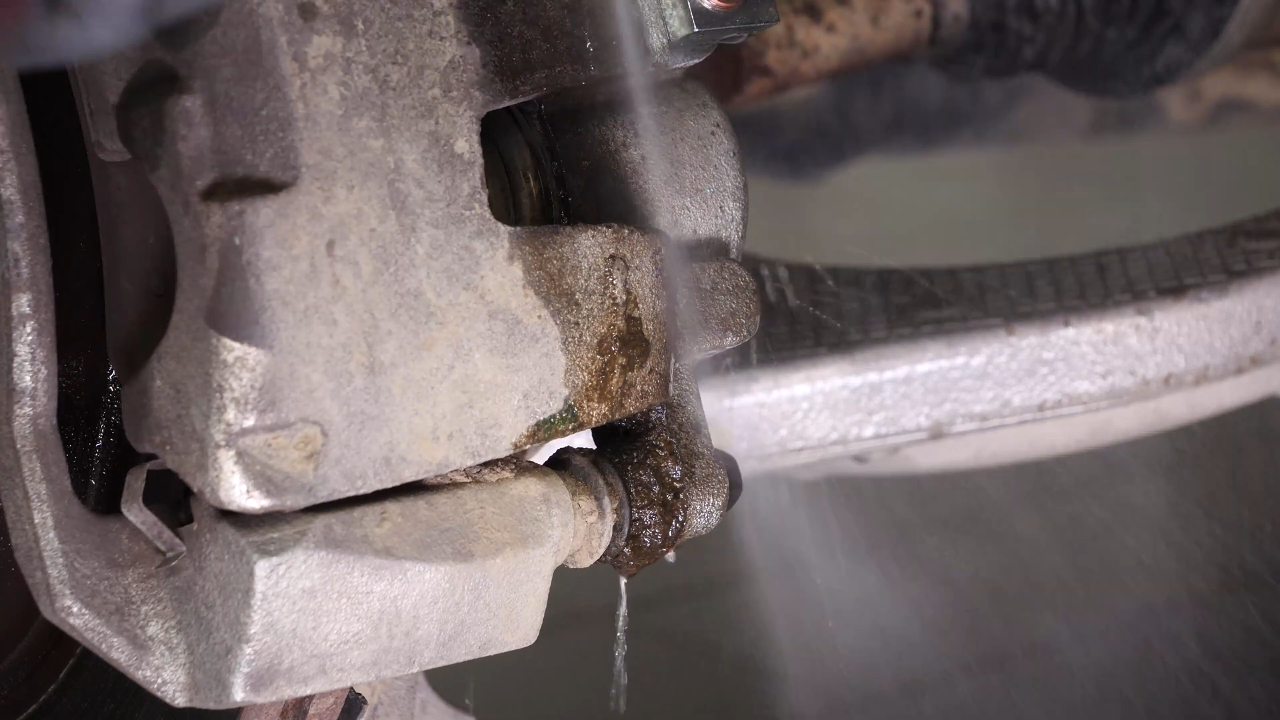 Bleed the brake fluid