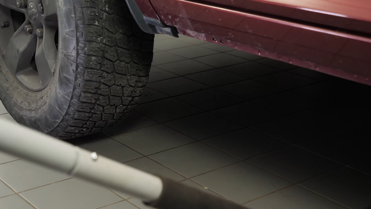 Put the vehicle back on the ground
