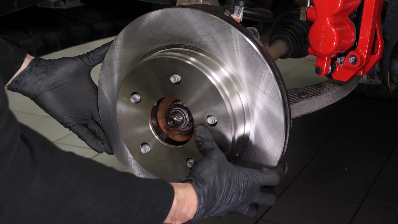 Remove the brake disc