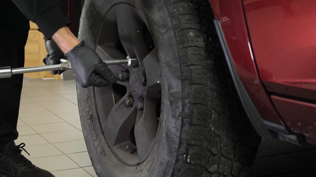 Put the vehicle back on the ground