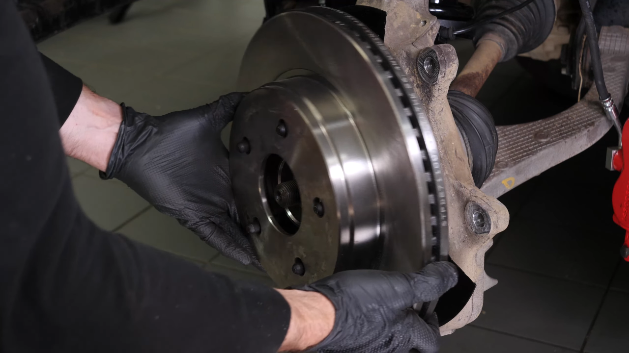 Remove the brake disc