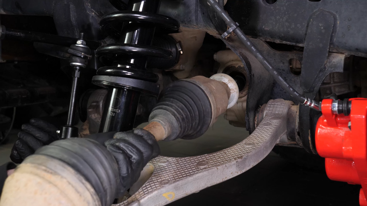 Remove the CV axle