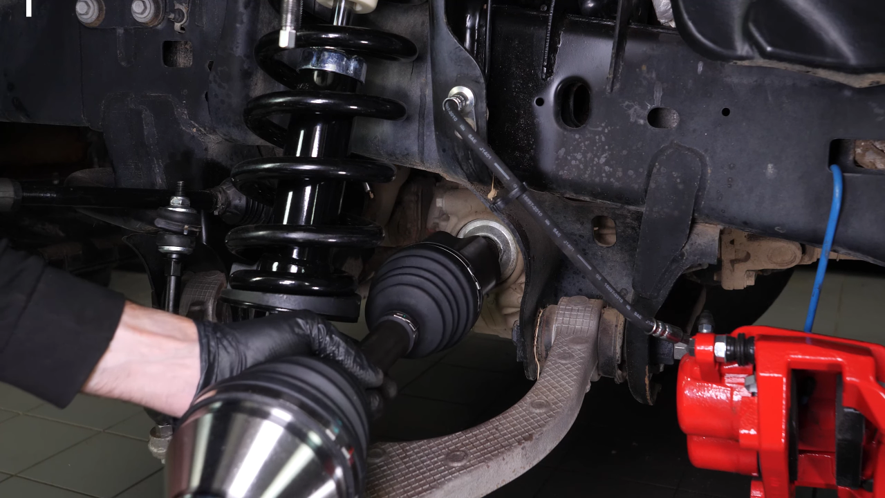 Install the new CV axle